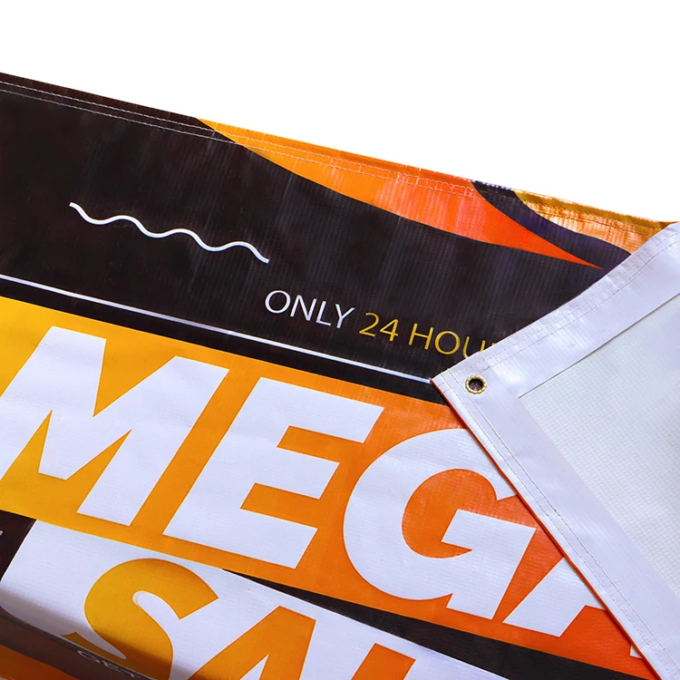 Digital printing full color vinyl backdrop outdoor waterproof UV resistance flex custom pvc flex banner for advertising