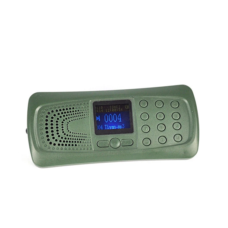 Hunter mp3 player with quail crow duck pigeon sounds/downloads bird sound