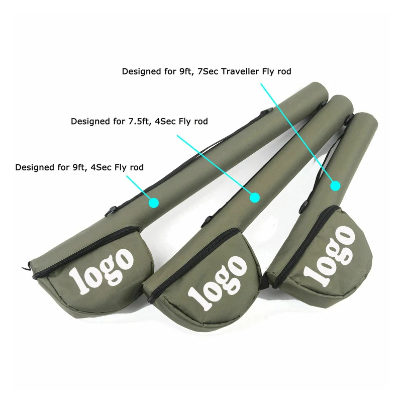 Hard Shell Fishing Rod Bag Pc Multi-Functional Waterproof Fishing Rod Case Gear Bag