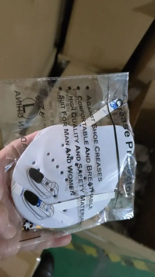 Comfortable Plastic Shoe shields White Color EVA Foam Crease Protectors For Sneakers