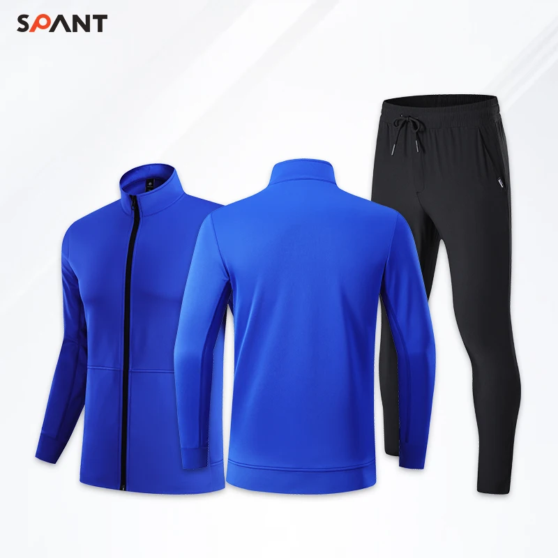 Custom Printing Name And Logo Soccer Uniform Mens Football Training Tracksuit Jacket Sublimation Fabric Soccer Wear Jersey