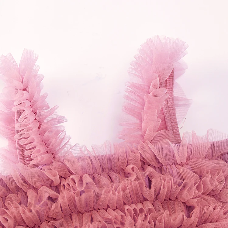 Toddler baby girls dress Sling sleeveless performance suit baby festival daily classic dancing elastic puff party ruffled dress