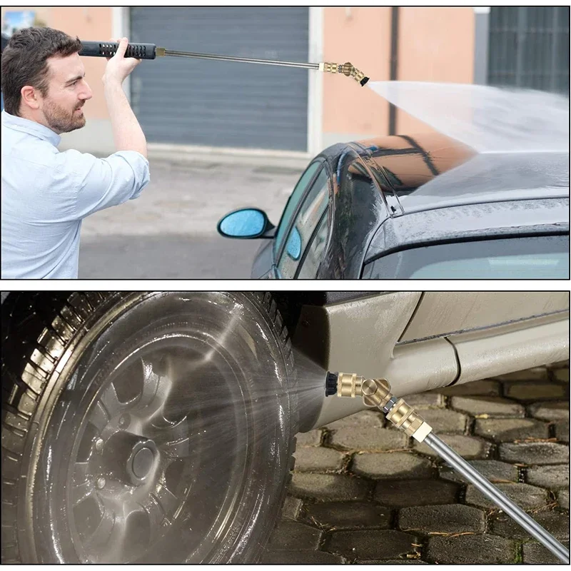 1/4 Inch Rod Jet Car Cleaning High Pressure Water Gun Extension for K2 K3 K4 K5 K7 Lavor YILI Black Decker with Nozzle