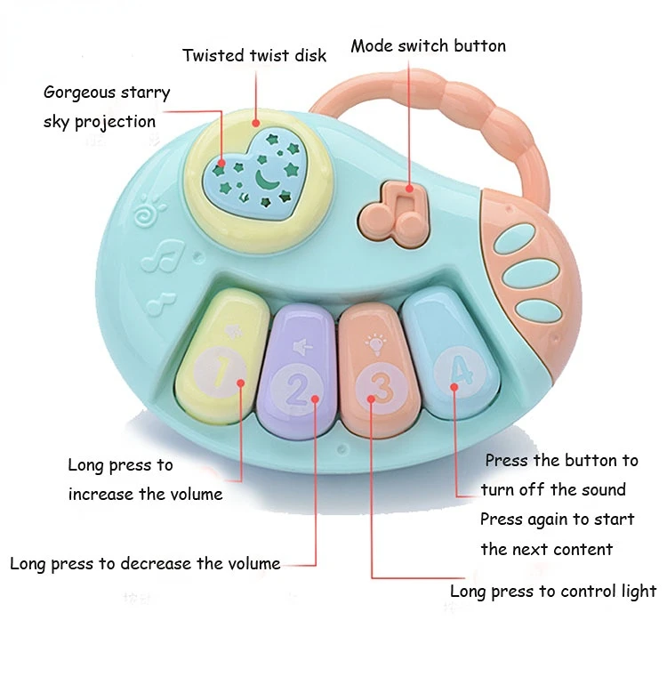 Shan tou factory direct to sell Baby music rattle drums early educational toys musical instruments