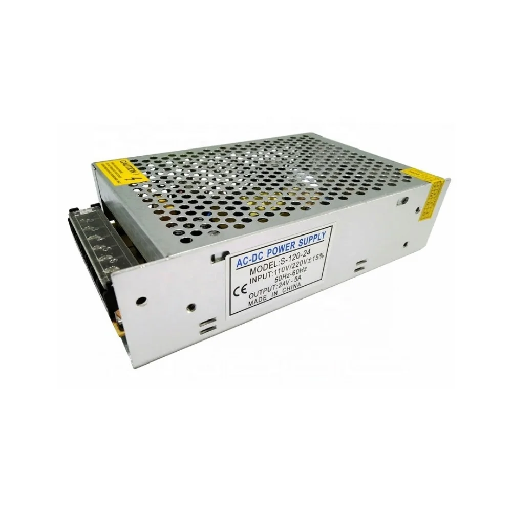 
OEM High Quality Aluminum Shell 110V/220V Input AC/DC Switching 120W 24V 5A Power Supply 
