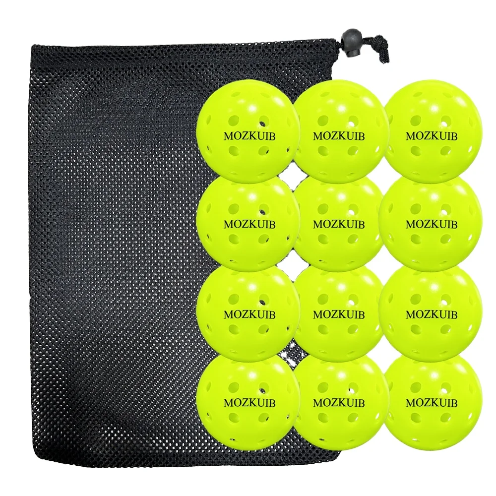 X USAPA Approval 3 Packs 40 Hole Pickleball Balls Outdoor Indoor sports customized color logo pickleballs