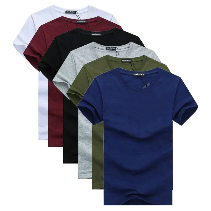 Cheap pure color promotional cotton tshirts with logo custom logo printed
