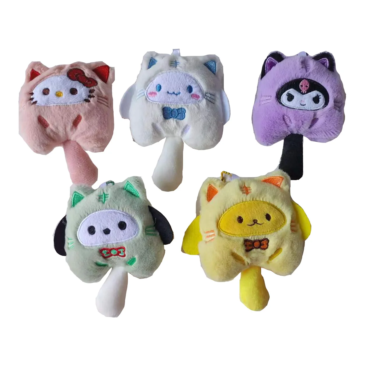 Wholesale cartoon cute Kulomi doll toys Kawaii Melody plush pendant backpack key chain doll KT Cat jewelry gifts