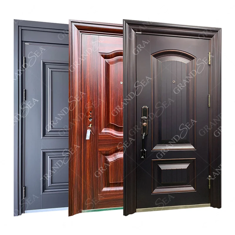 Grandsea High-End Customized Stainless Steel Anti-Theft Entrance Door Safety External Metal Steel Door Pivot Door