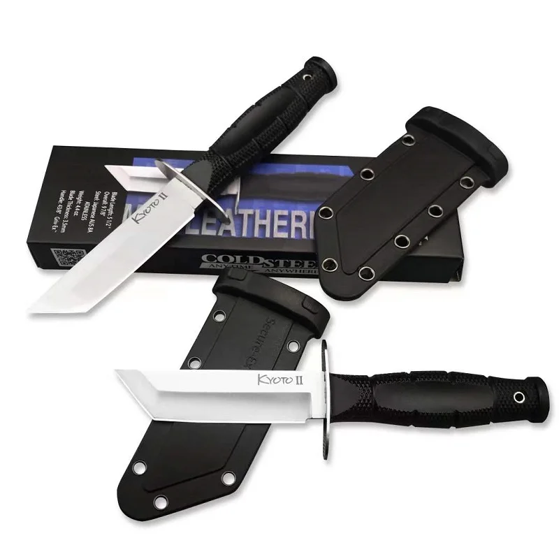 Cold steel reinforced nylon wave handle portable outdoor self-defense camping hunting survival fixed fruit knives