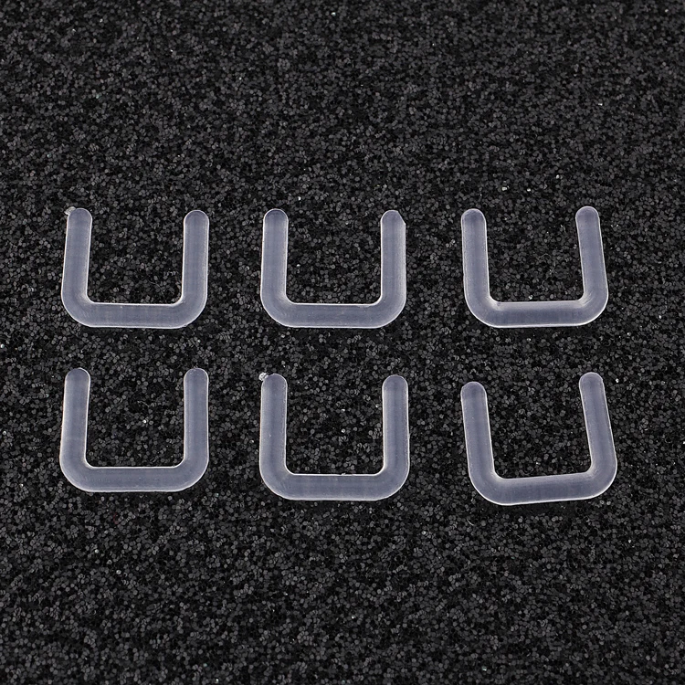 Clear Bioflex U Shape 14 16G Nose Septum Ring Retainers Flexible Body Piercing