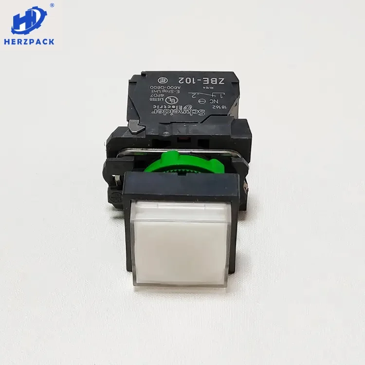 White Stop Switch Push Button For Heidelberg Printing Machine Parts