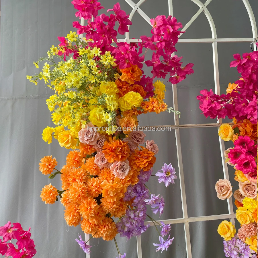 Promise Artificial Wedding Arch Decorated Flower Arch For Wedding Background Wedding Decoration