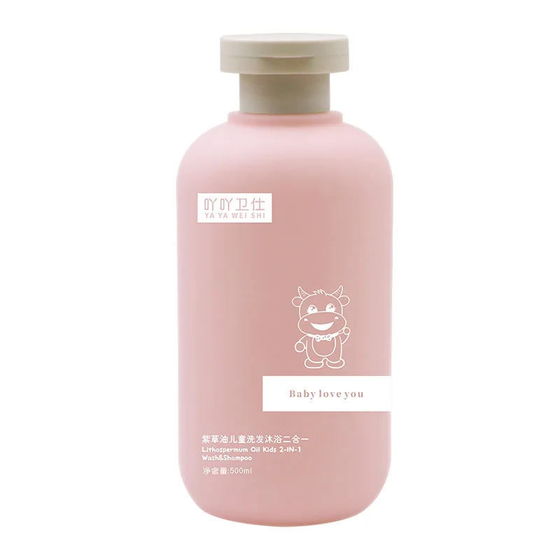 OEM/ODM собственная Марка Lithospermum Oil 2 в 1 Органический Детский шампунь и гель для душа и шампунь