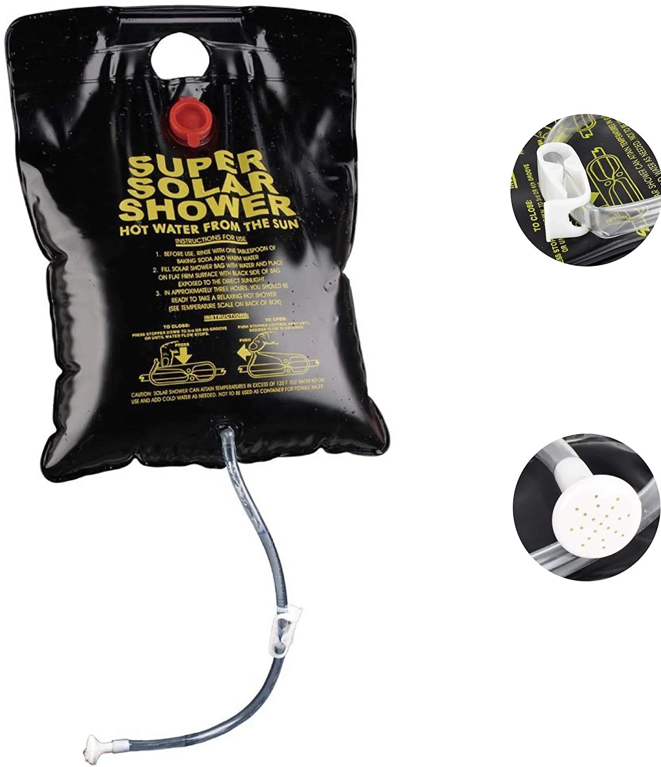 AceCamp High Quality Portable Durable Solar Powered Shower for Outdoor Activities of Camping Hiking Backpacking