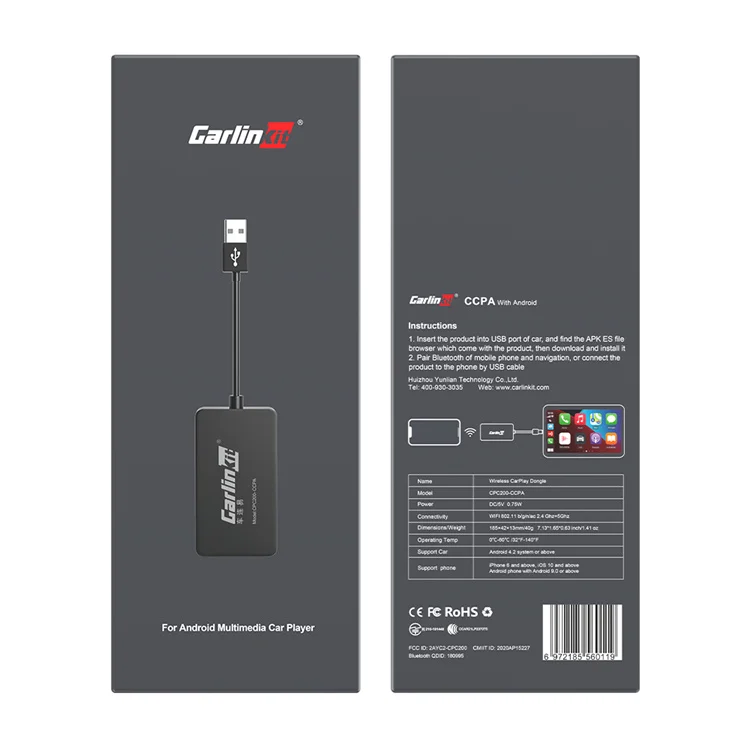 Lancol Carlinkit Auto Wireless Carplay Usb ai Box Adapter Mirror Link Android