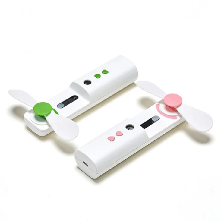 water replenishment instrument Nano Facial Mist Sprayer Face Spray Water Meter Handheld Mini Small USB Fan With Led flashlight