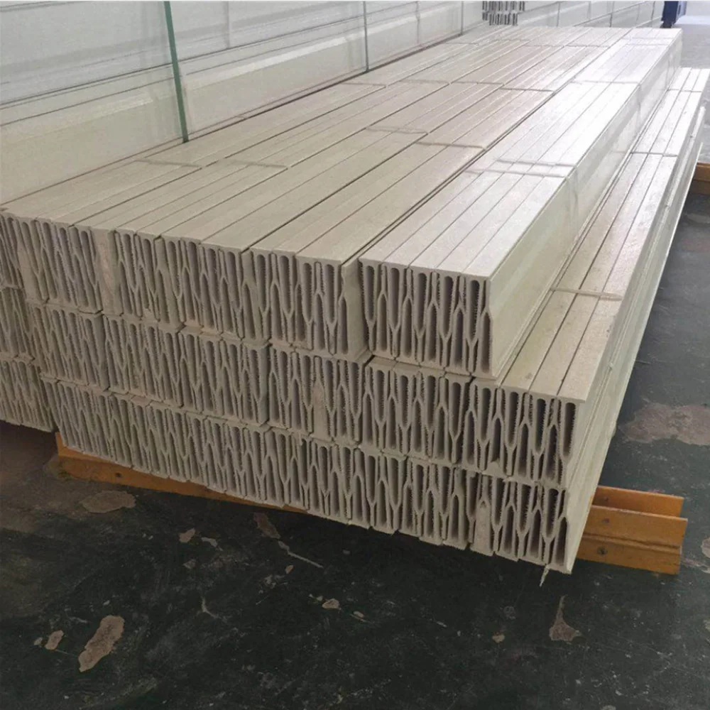 Factory supply Pultruded structural fiberglass reinforced plastic I beams Fiberglass I beam H beam