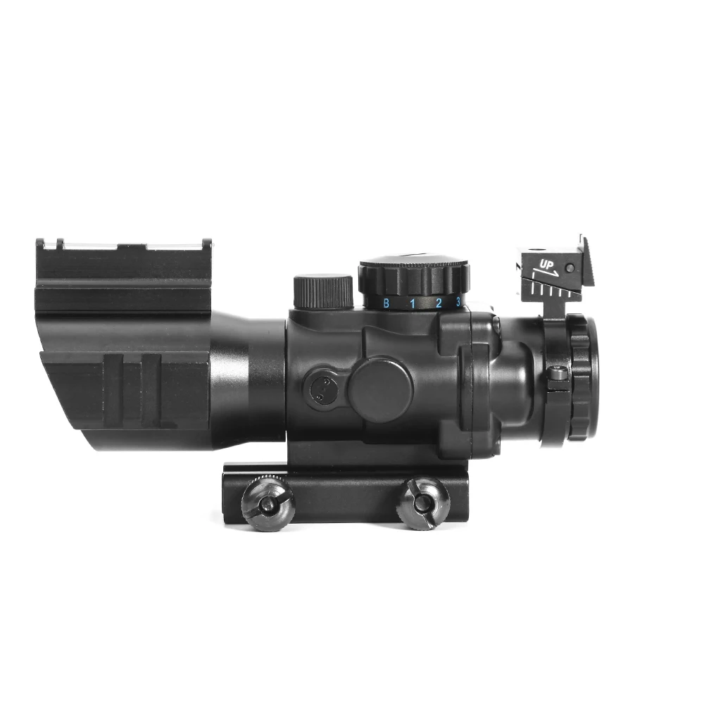 High Quality Tactical  Optics scope s 4x32 ACOG  Red  Fiber Sight Red  Green Illuminated Scope For outdoor sport