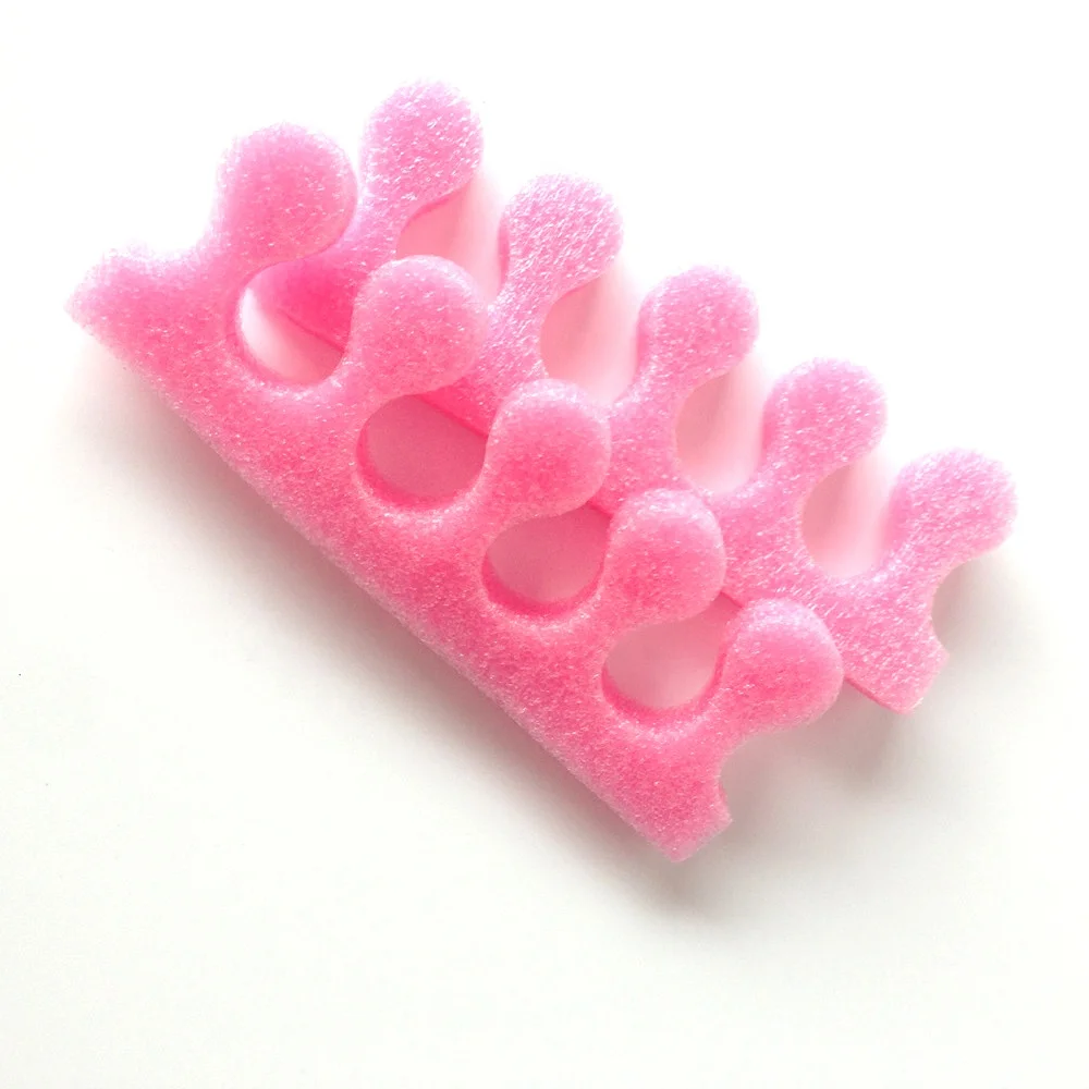 good quality toe separator new design 3holes foam toe separators for spa salon  nail beauty