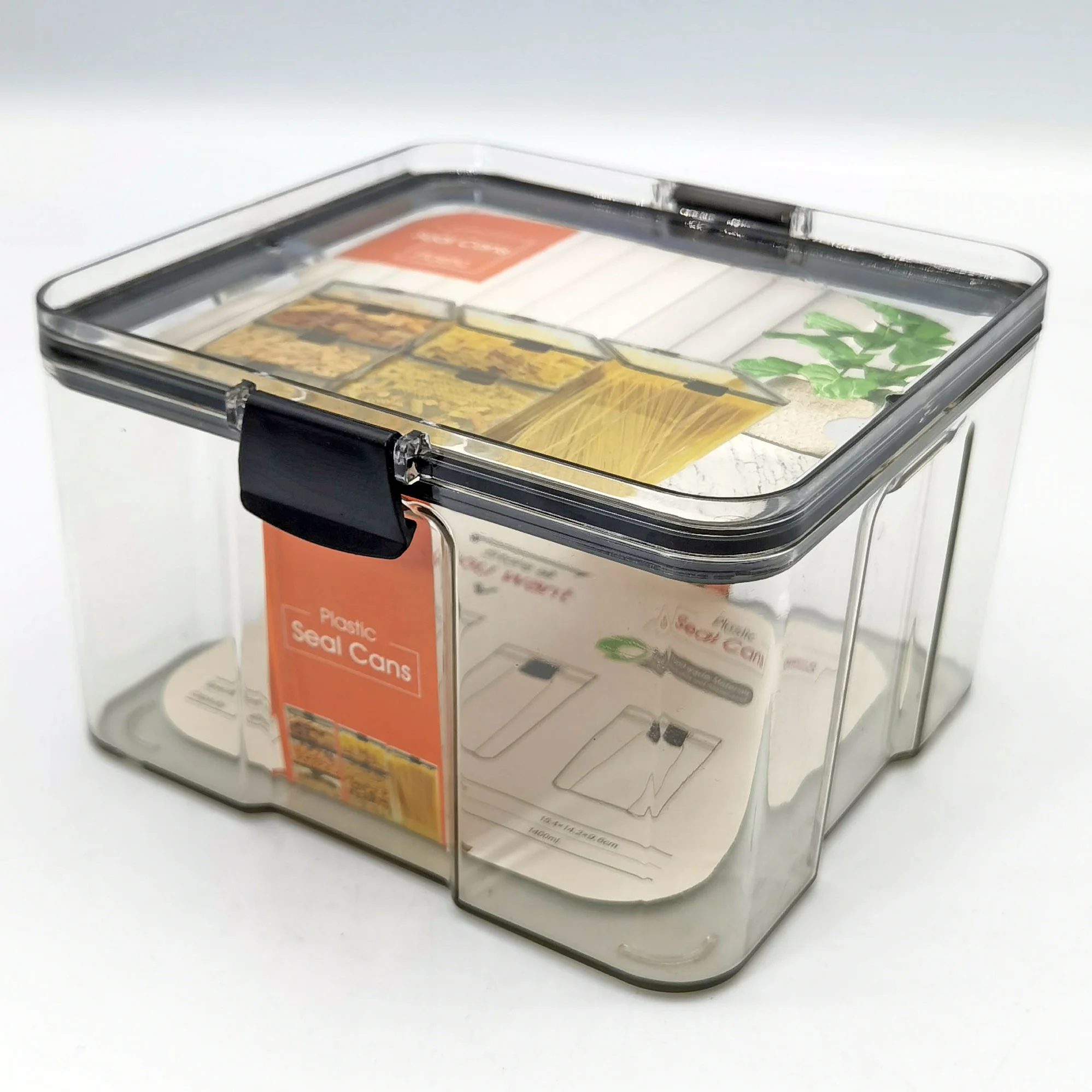 Большой Кухонный органайзер банка для хранения зерен и бобов герметичный контейнер еды в холодильнике свежих продуктов