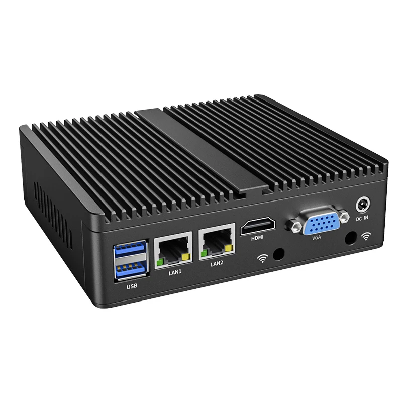 BKHD Cheap Fanless Mini PC Industrial Computer 2L 2Com G30 Celeron J1900 Win-dows Linux for Automation