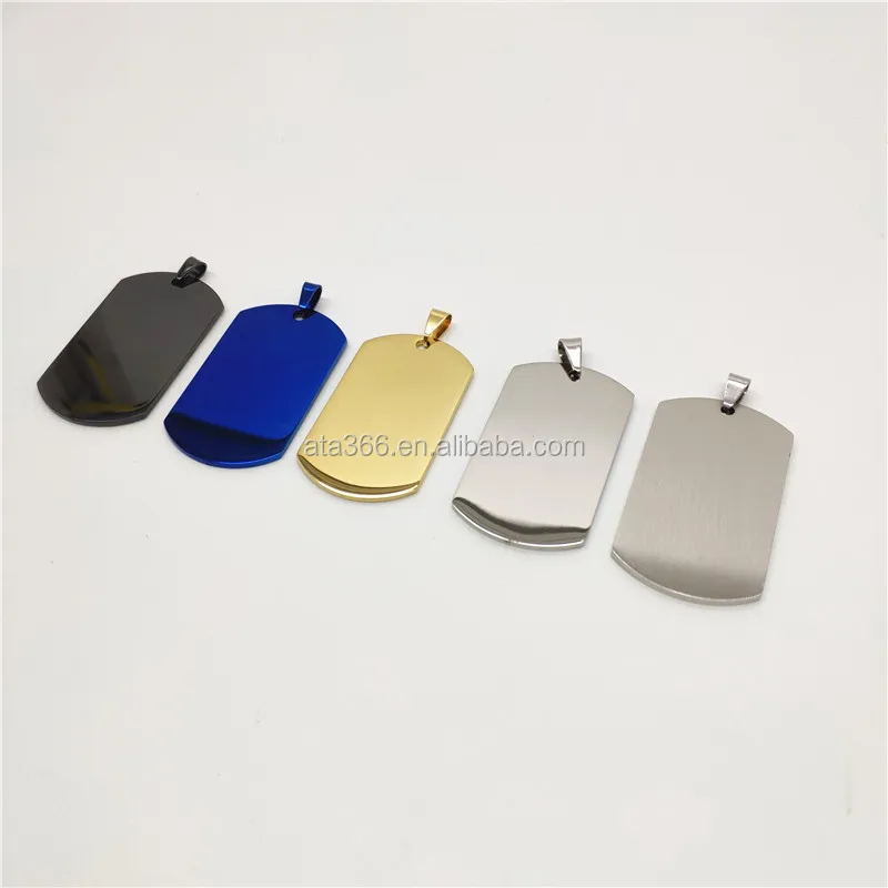 2023 Personalized Blank Dog tags Colorful Dog tags stainless steel Dog tag for Engraving both sides, in Bone, Heart and More