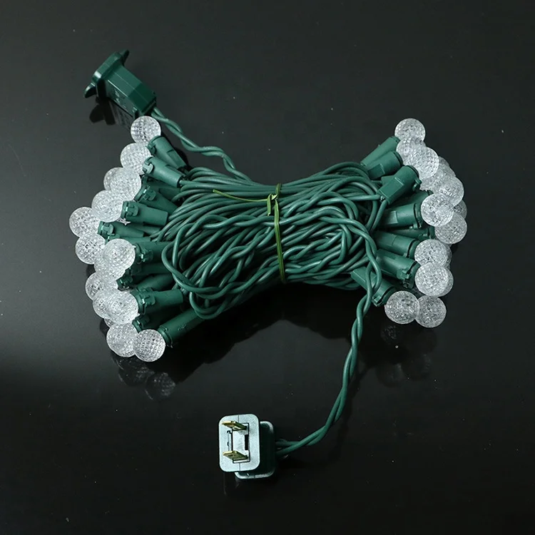 Christmas String Outdoor Street Light Decoration Holiday Lighting G14 global LED faceted bulb string Lights set