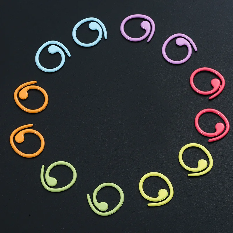 Factory Direct Spiral Needle Colorful Knitting Crochet Stitch Markers