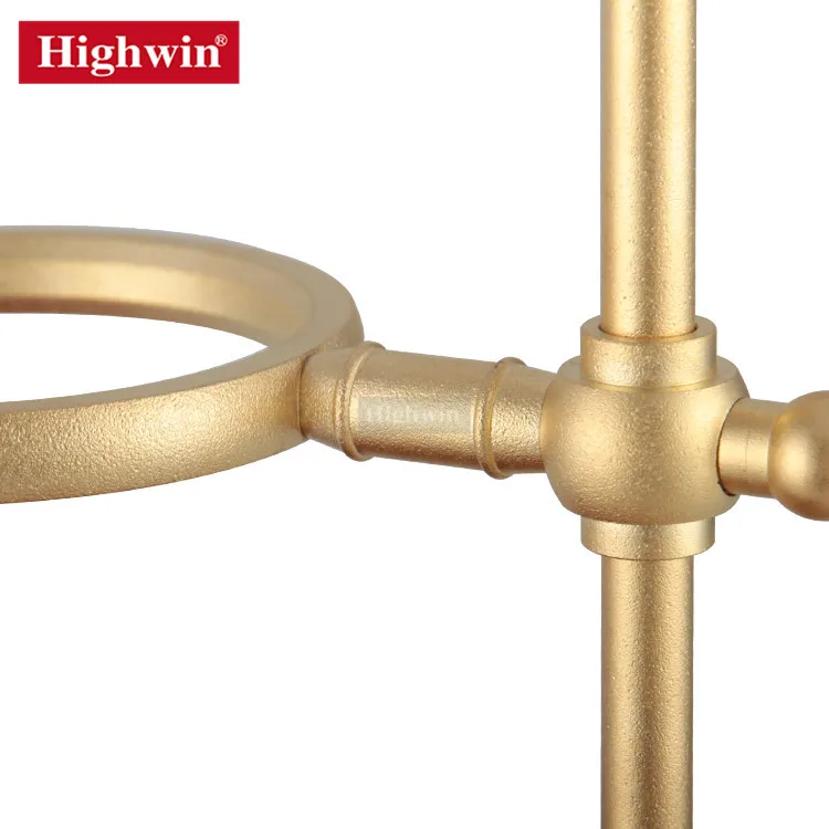 Highwin Pour Over Coffee Stand Brass Rack Ebony Wood Base