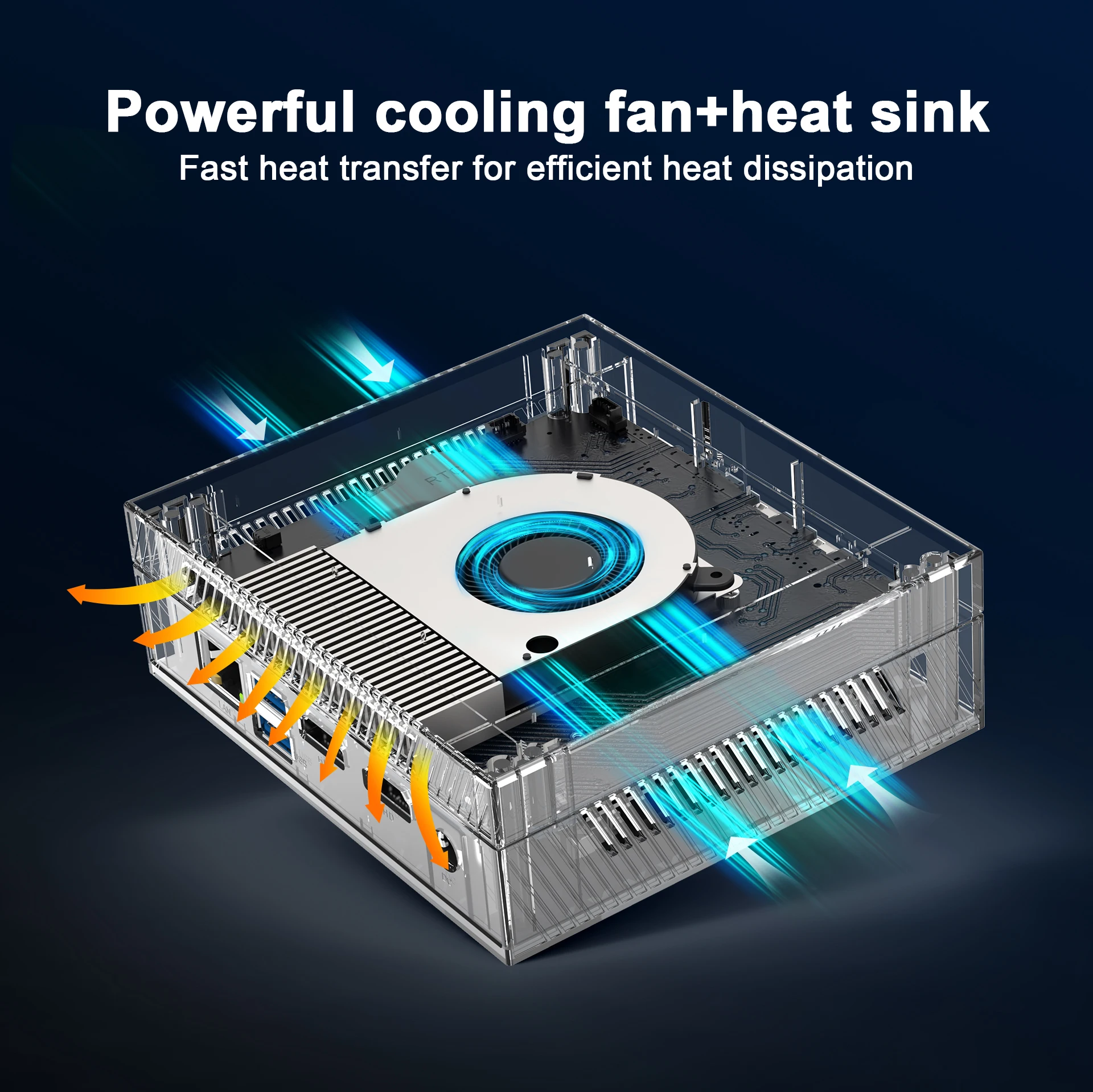 2023 Professional Video Editing Office Dual-use 16+512 Home Intel Celeron N5105 Host Mini Size Portable Host Mini Desktop PC