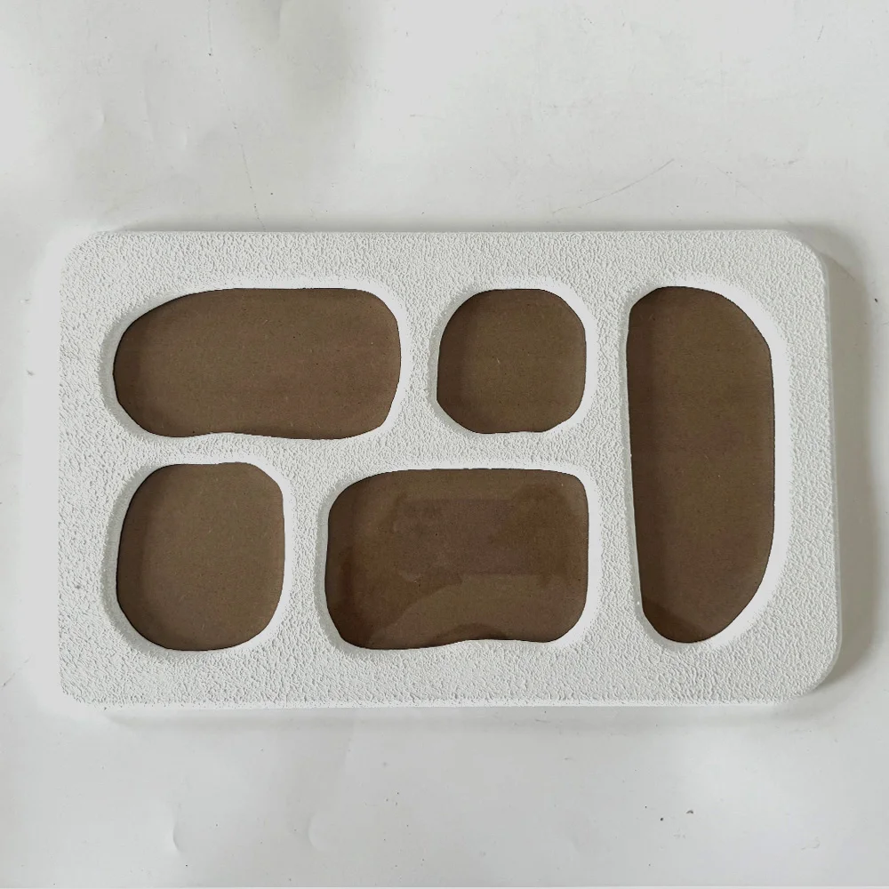 PHOTA White collage MDF Photo Frame with art paint