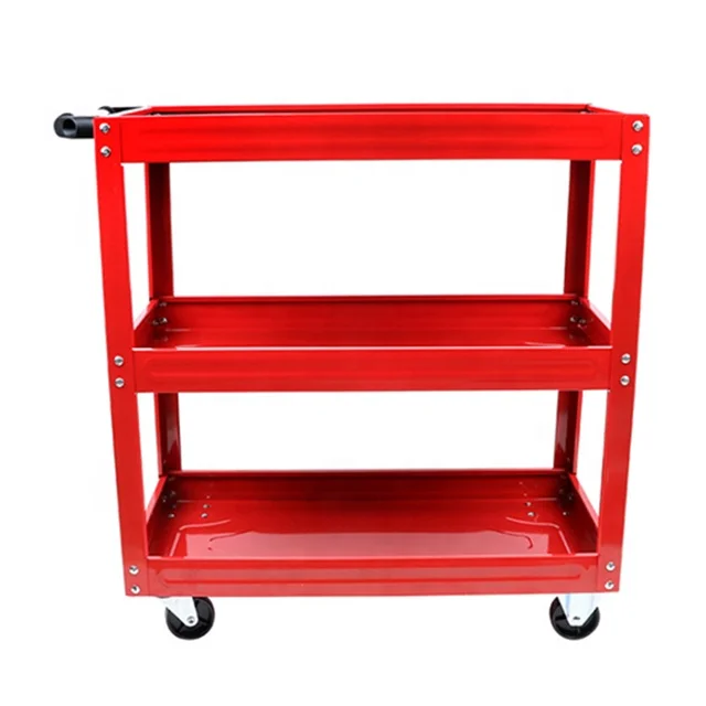 Welding cart black trolley detailing trolley round cart