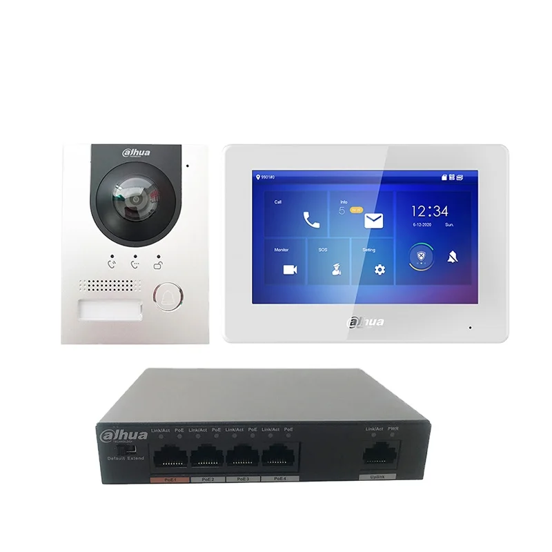 2021 vill video doorbell door phone fingerprint intercom telephone system multi apartment video door phone intercom system