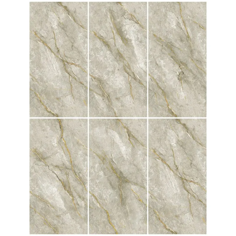 Marble Look Full Body Polished Glazed Tile Grey Popular High Quality Products Luxury with Gold Room Modern Porcelain Tile Hotel