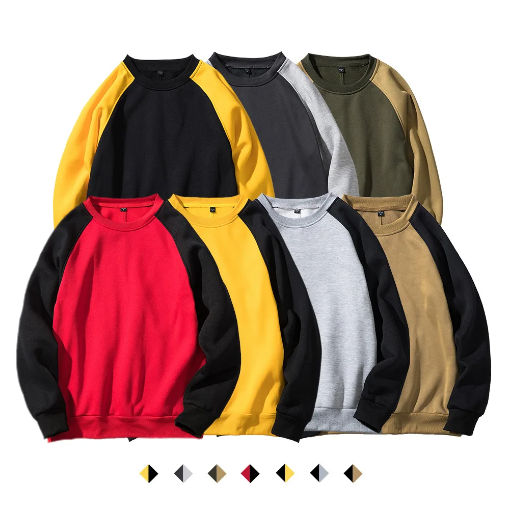 
Low Price Manufactory Wholesale Mens Hoodies Sweatshirts Crew Neck Sweatshirt Long Sleeve Crewneck 