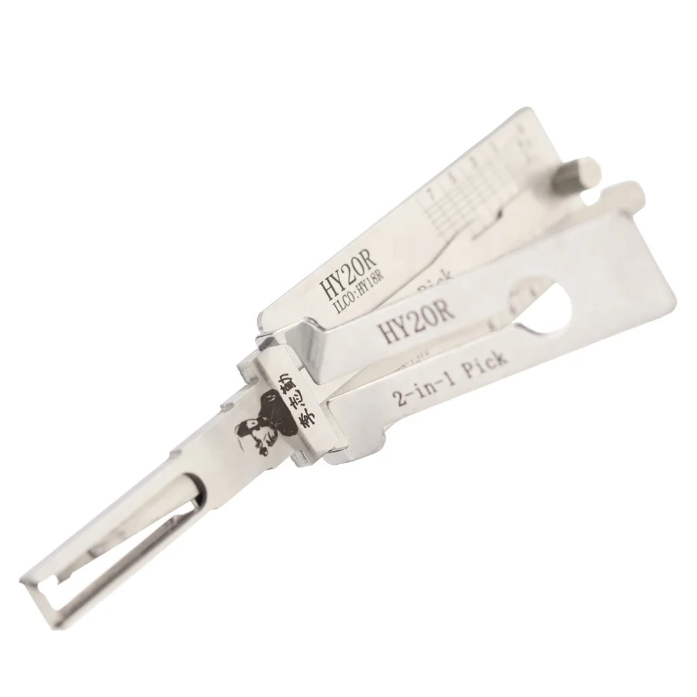LISHI HY20R 2 IN 1 apply to Hyundai Open Car Door Locks Decoder Unlock Tool and Locksmith Supplies LISHI HY20R HY18R 2 in 1 Pick