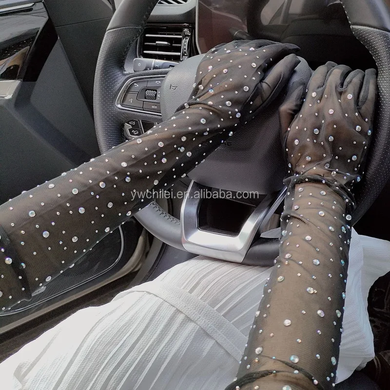 Rhinestone Sparkly Gloves