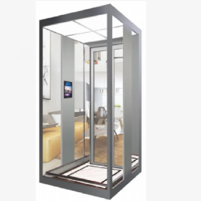 Panoramic glass home elevator automatic double door home elevator lift