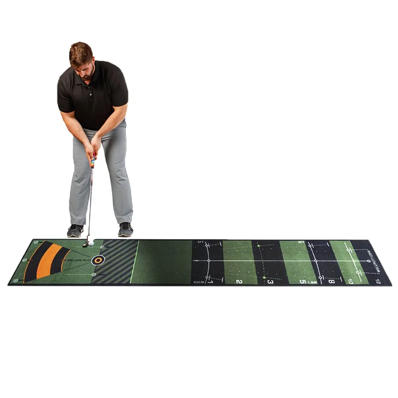 Регулируемый комнатный коврик для игры в гольф, 400 см