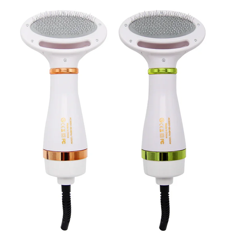 Manufacturer Adjustable Temperature 2 in 1 Pet Grooming Brush Dryer Dog Hair Dryer Pet Brush Dryer for Animal