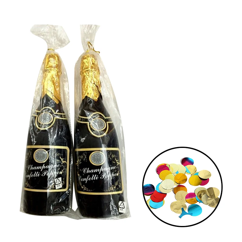 Newest Party Confetti Shooter Champagne Bottle Confetti Popper for Birthday Graduation Wedding Christmas New Year Eve