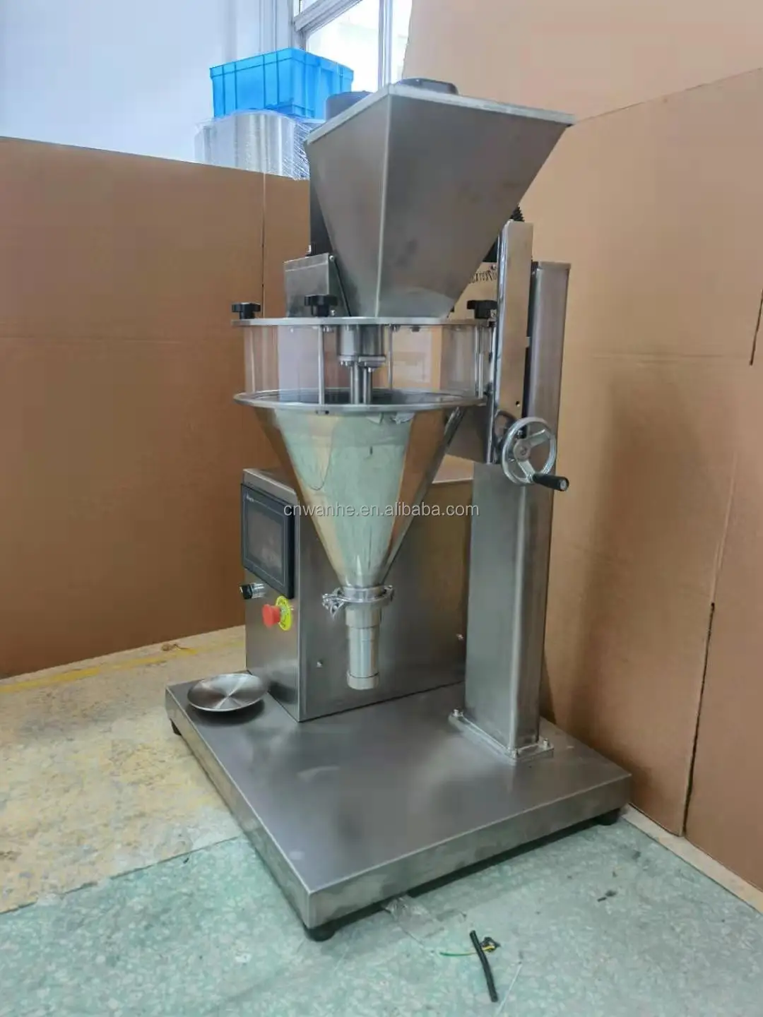 Commerical small desktop spices flour milk powder auger screw filler machine semi auto table top powder bag filling machine