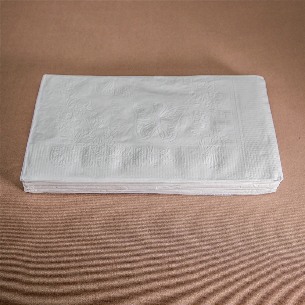 Cheap Factory Price Dinner Napkins 15x17 2ply 20 Pack/Carton 1/8fold Virgin