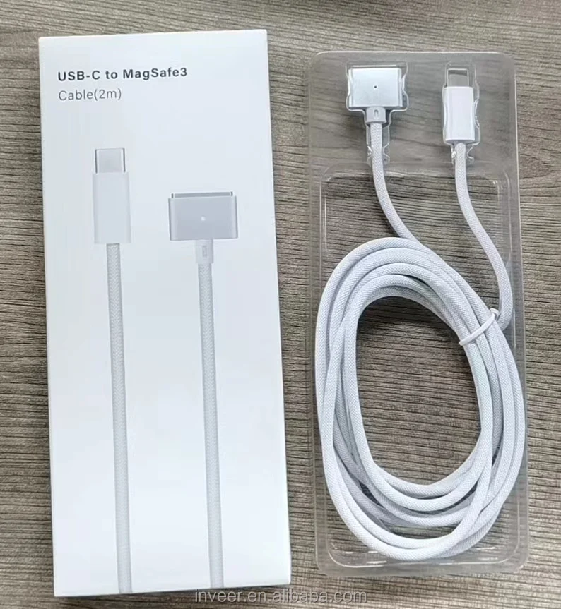 inveer new 140W fast charging  Max28V 5A and 4K data transfer  Magsafe 3 cable for Mac Pro model  Ms3 magnetic usb cables