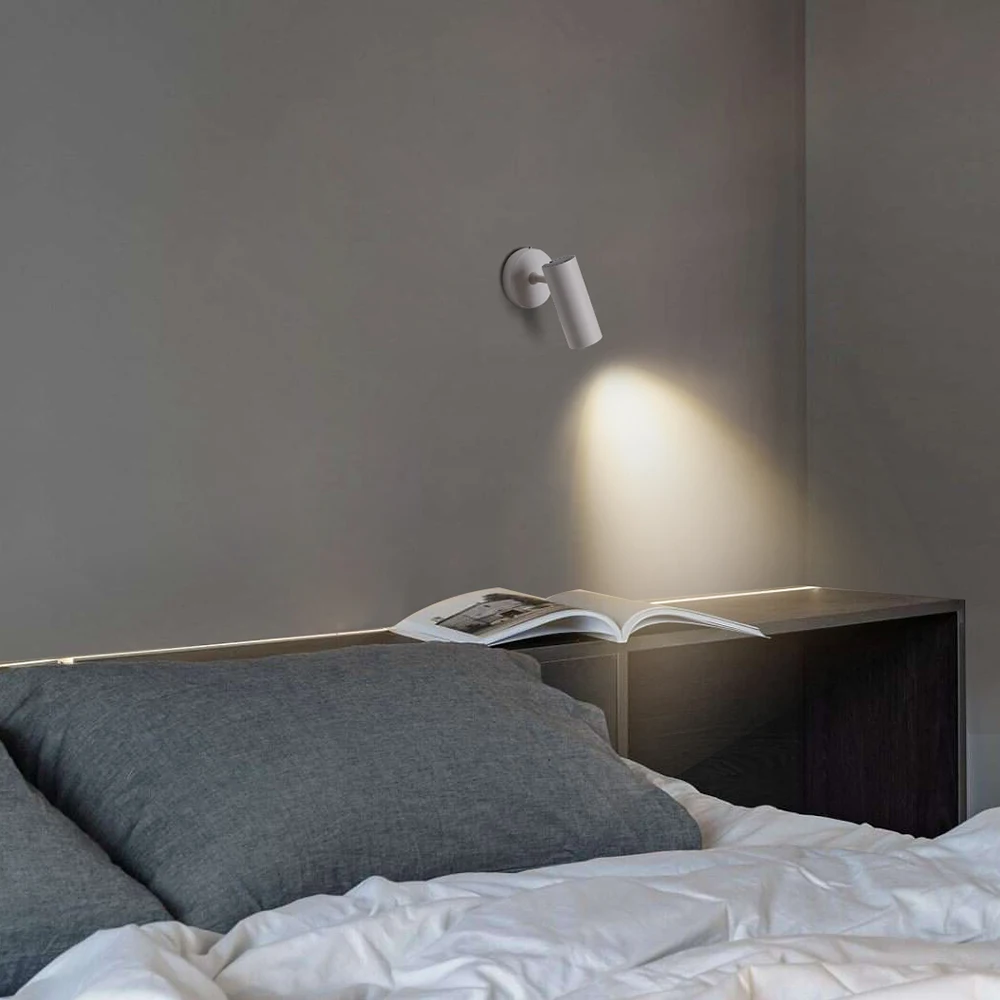 Aisilan High Quality  IP20 White Curve Adjustable Rotatable Rotatif Surface Mounted Downlights Led Ceiling 5 Watt Gu10
