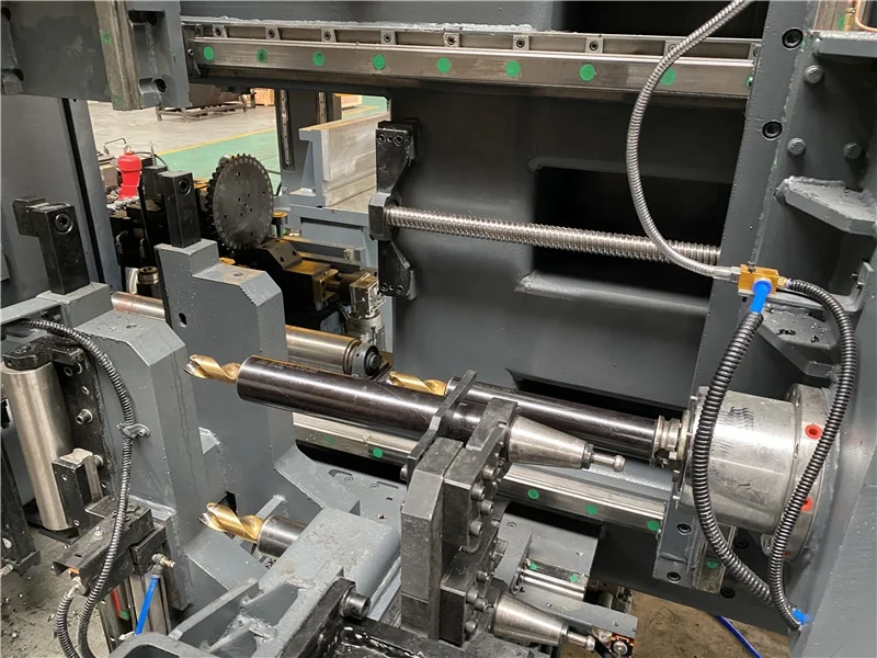 I Beam Processing Steel Structure Hydraulic H-Beam 3 Head CNC Drilling