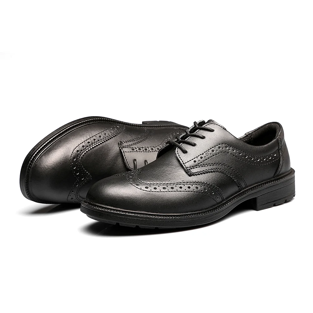 Professional Design Team Manager Waterproof Anti Slip Safety Shoes With Steel Toe