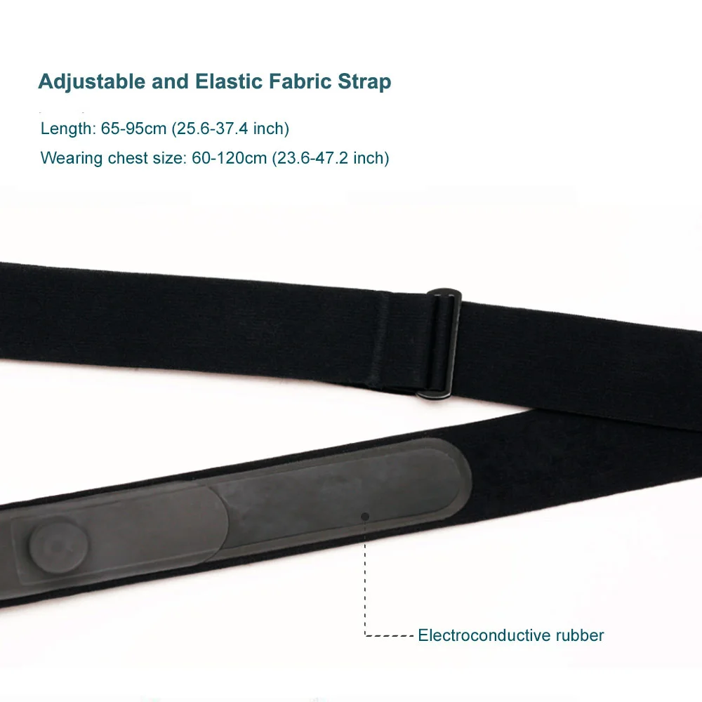 Heart Rate Monitor Chest Strap Replacement for Shanren, Wahoo, Polar Transmitters