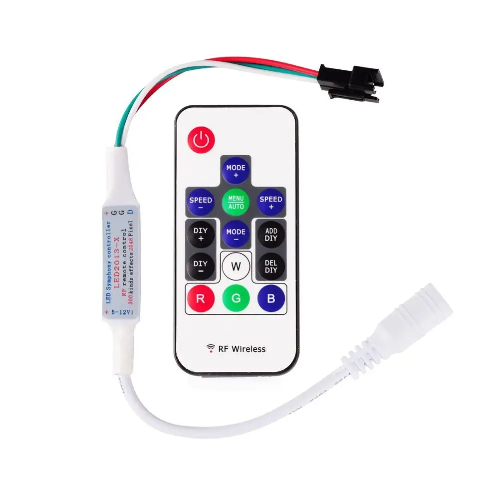 РЧ пульт дистанционного управления 14key DC5-24v контроллер для rgb светодиодный цифровой полосы света таких как ws2811 ws2812b sk6812 ws2813 SM16703 UCS1903 sk9822